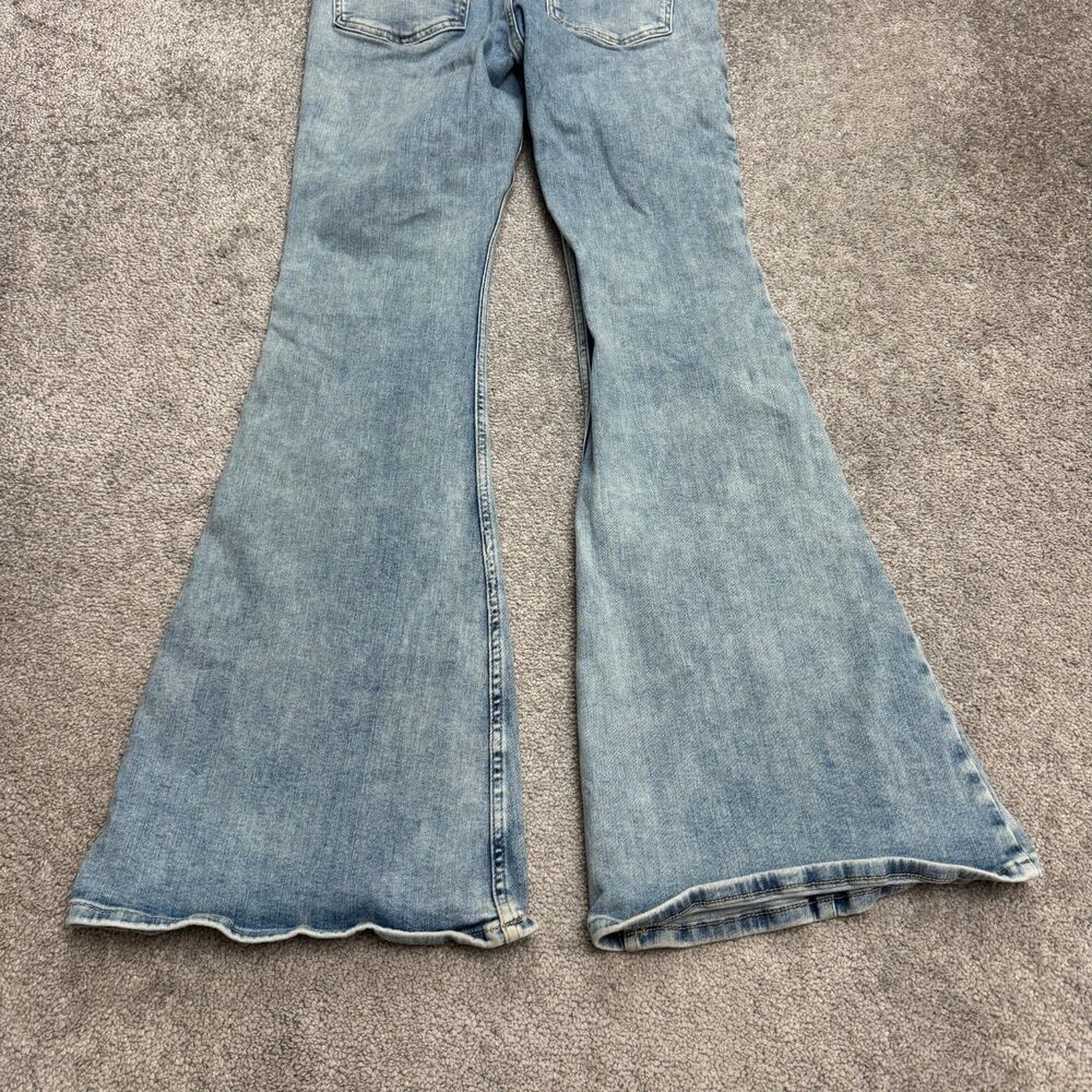 Free People We The Free Jayde Flared Button Fly Denim Jeans Womens 29 High Rise - Picture 3 of 15